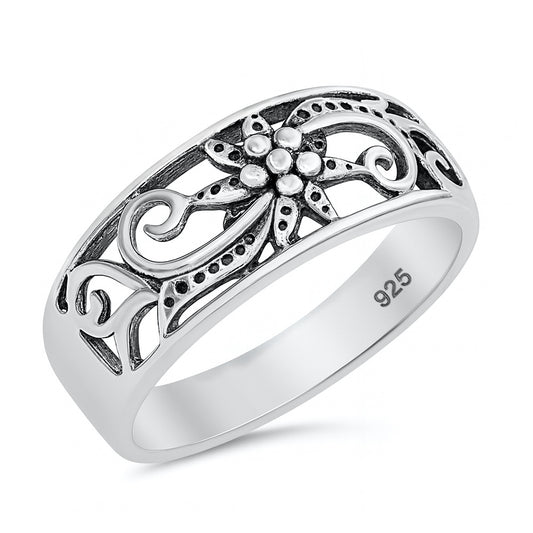 Silver Ring - Flower
