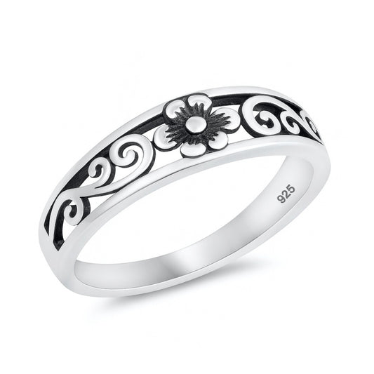 Silver Ring - Flower
