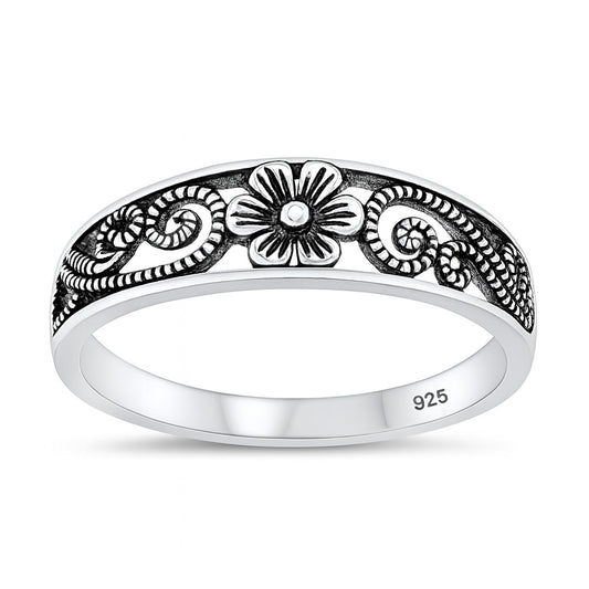 Silver Ring - Flower