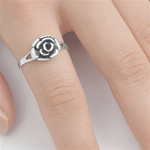 Silver Ring - Rose