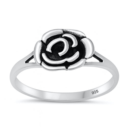 Silver Ring - Rose