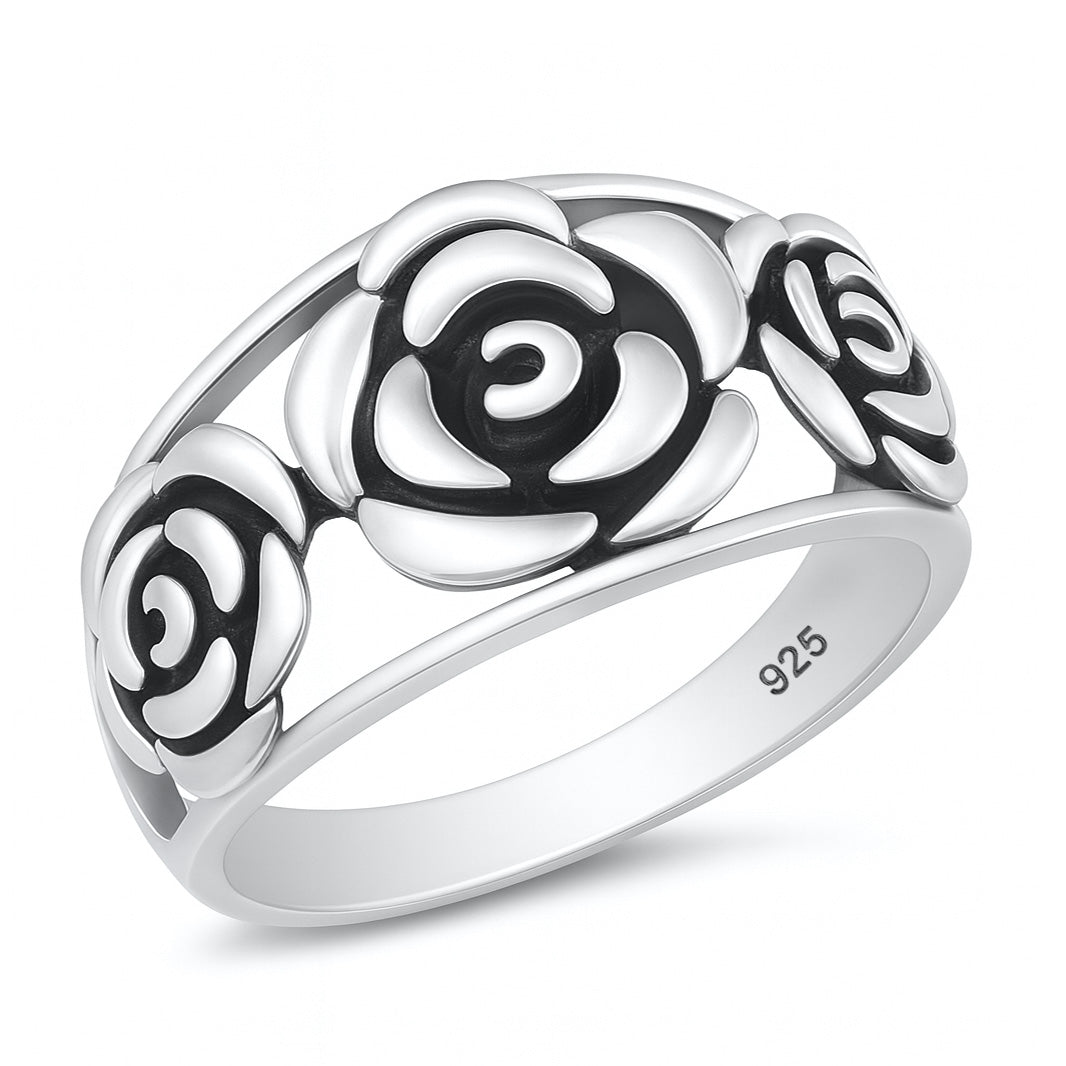 Silver Ring - Rose