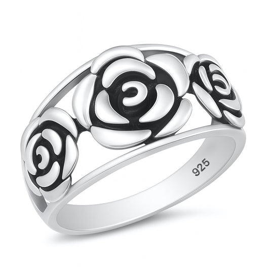 Silver Ring - Rose