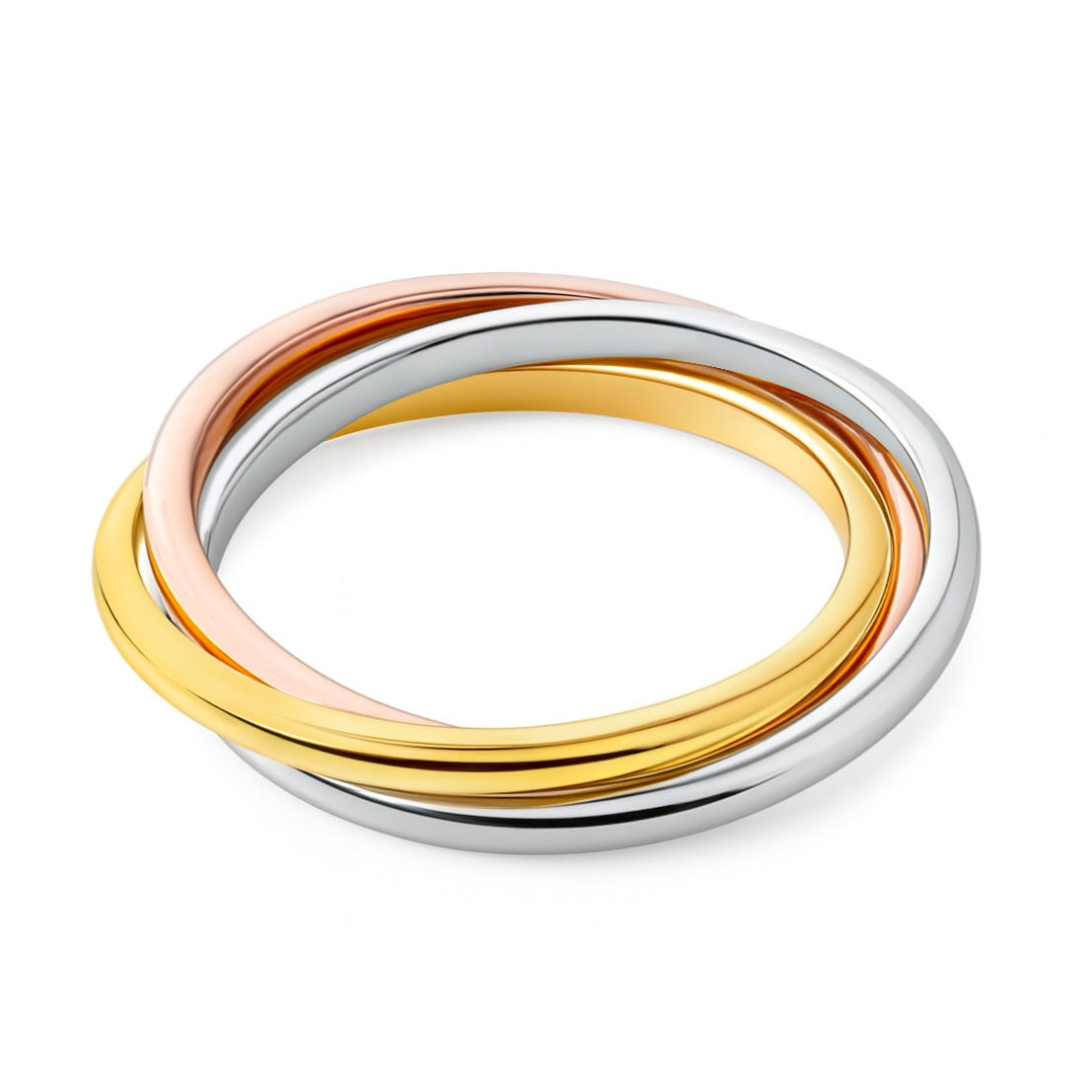 Silver Ring - Three Tone Rolling Ring