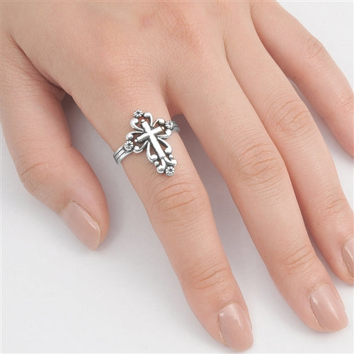 Silver Ring - Cross