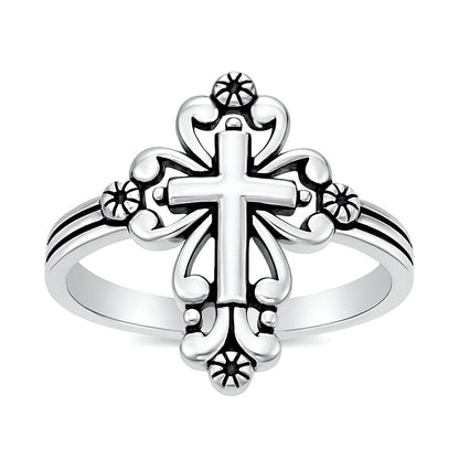 Silver Ring - Cross