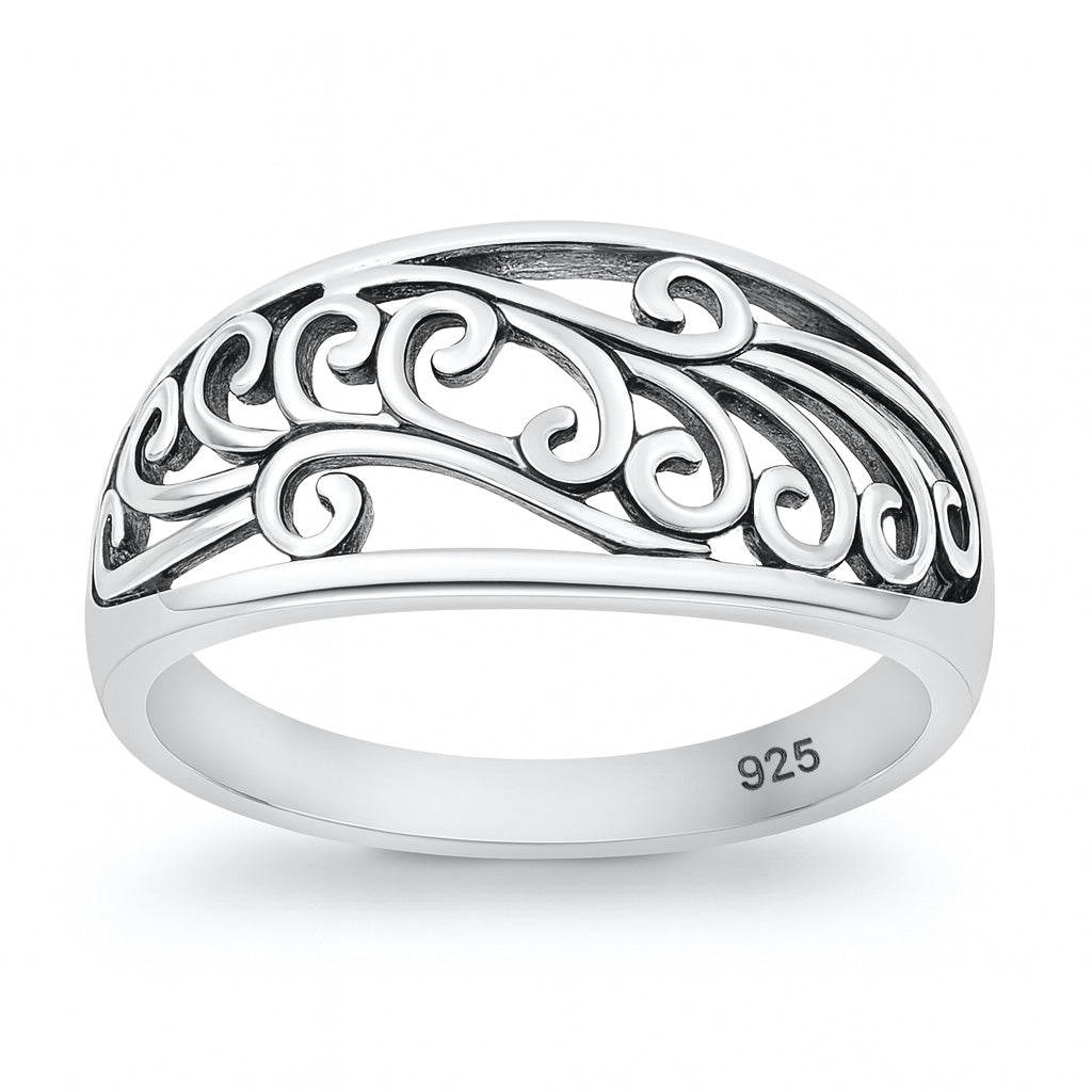 Silver Ring - Filigree Design