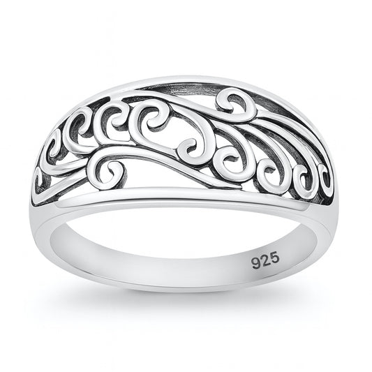 Silver Ring - Filigree Design