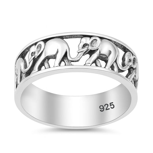 Silver Ring - Elephant
