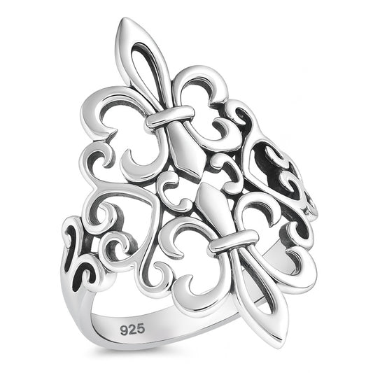 Silver Ring - Fleur De Lise