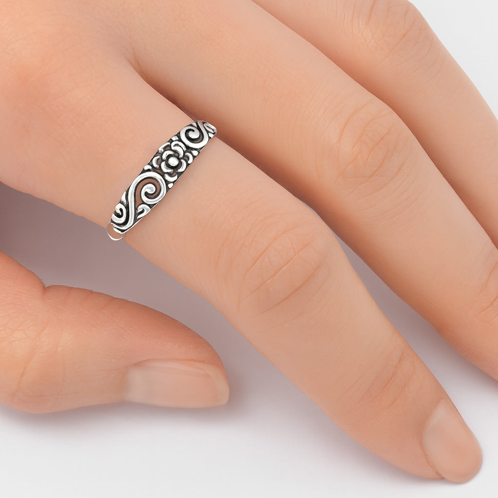Silver Ring - Flower