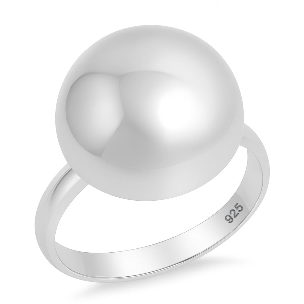 Silver  Ball Ring