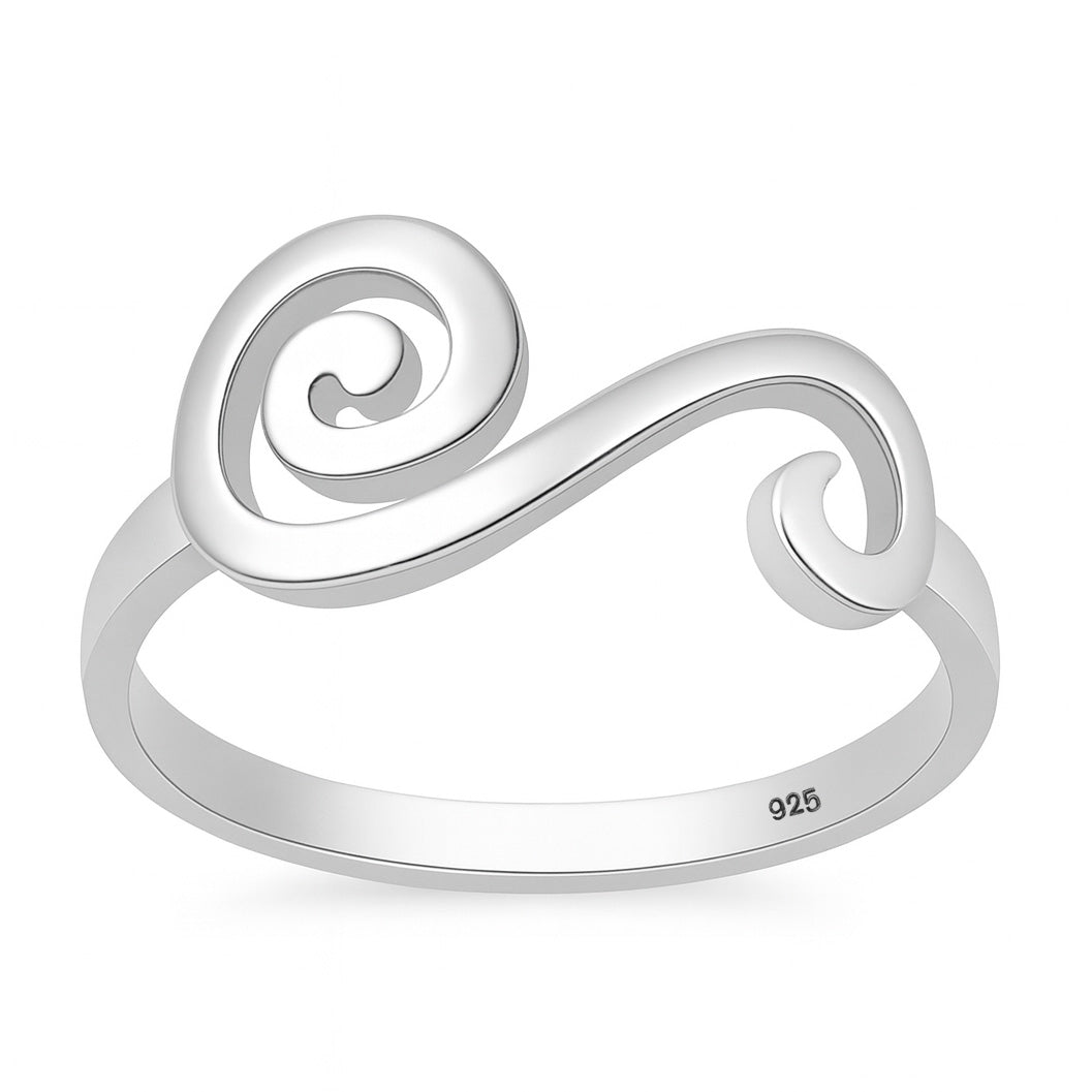 Silver Spiral Ring