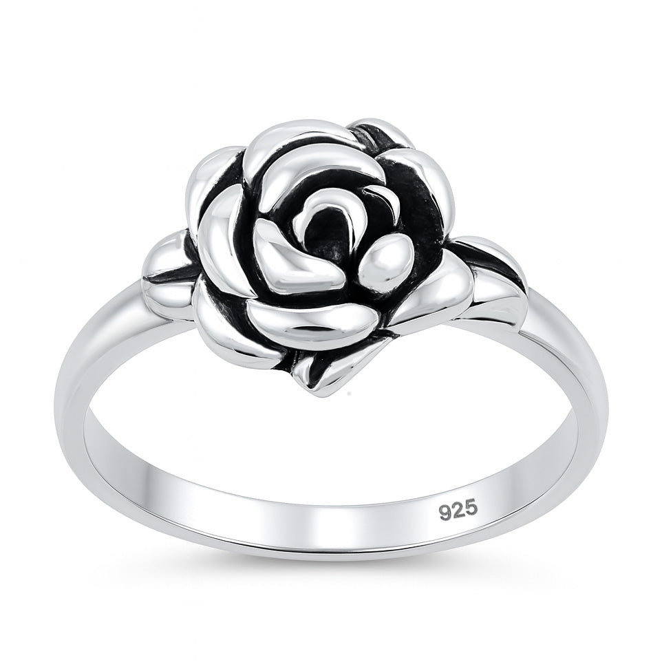 Silver Ring - Rose