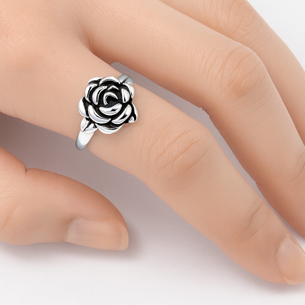 Silver Ring - Rose