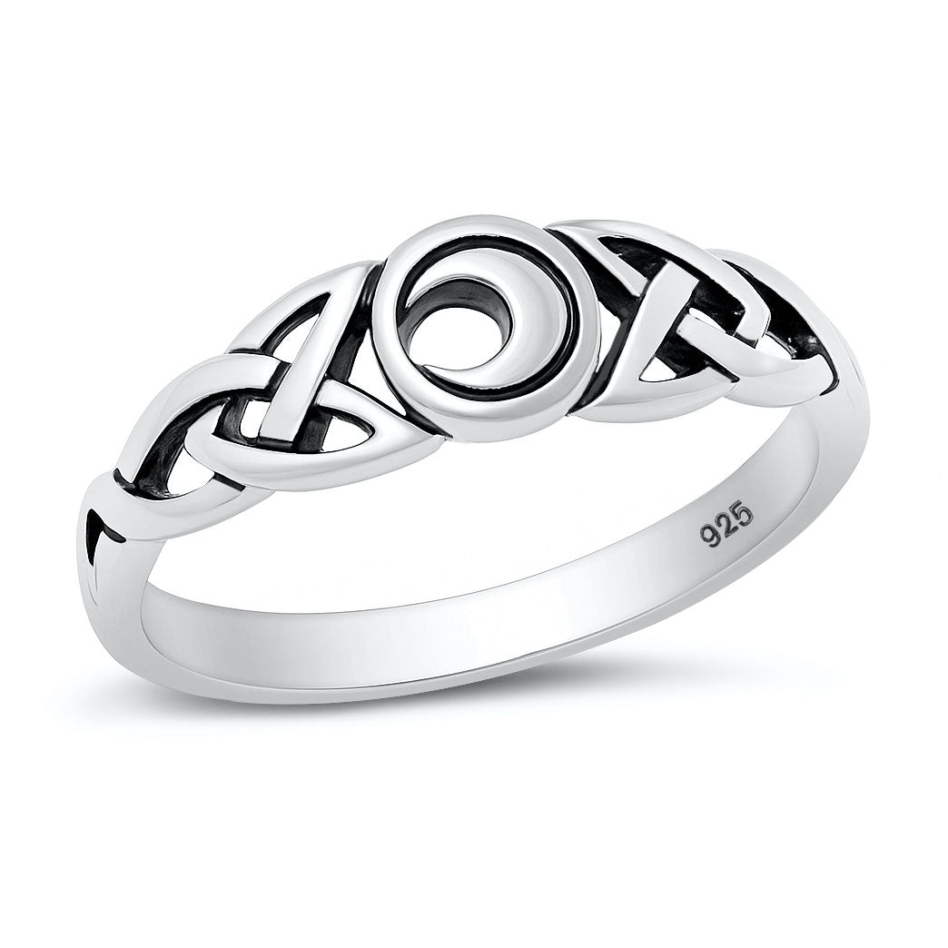 Silver Ring - Celtic Moon
