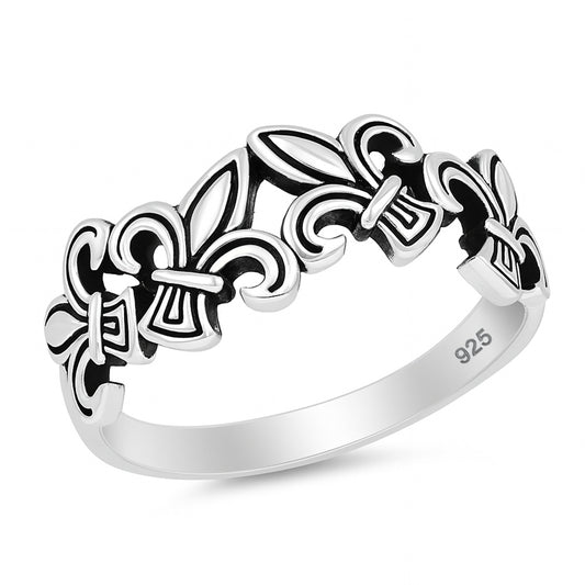 Silver Ring - Fleur De Lis
