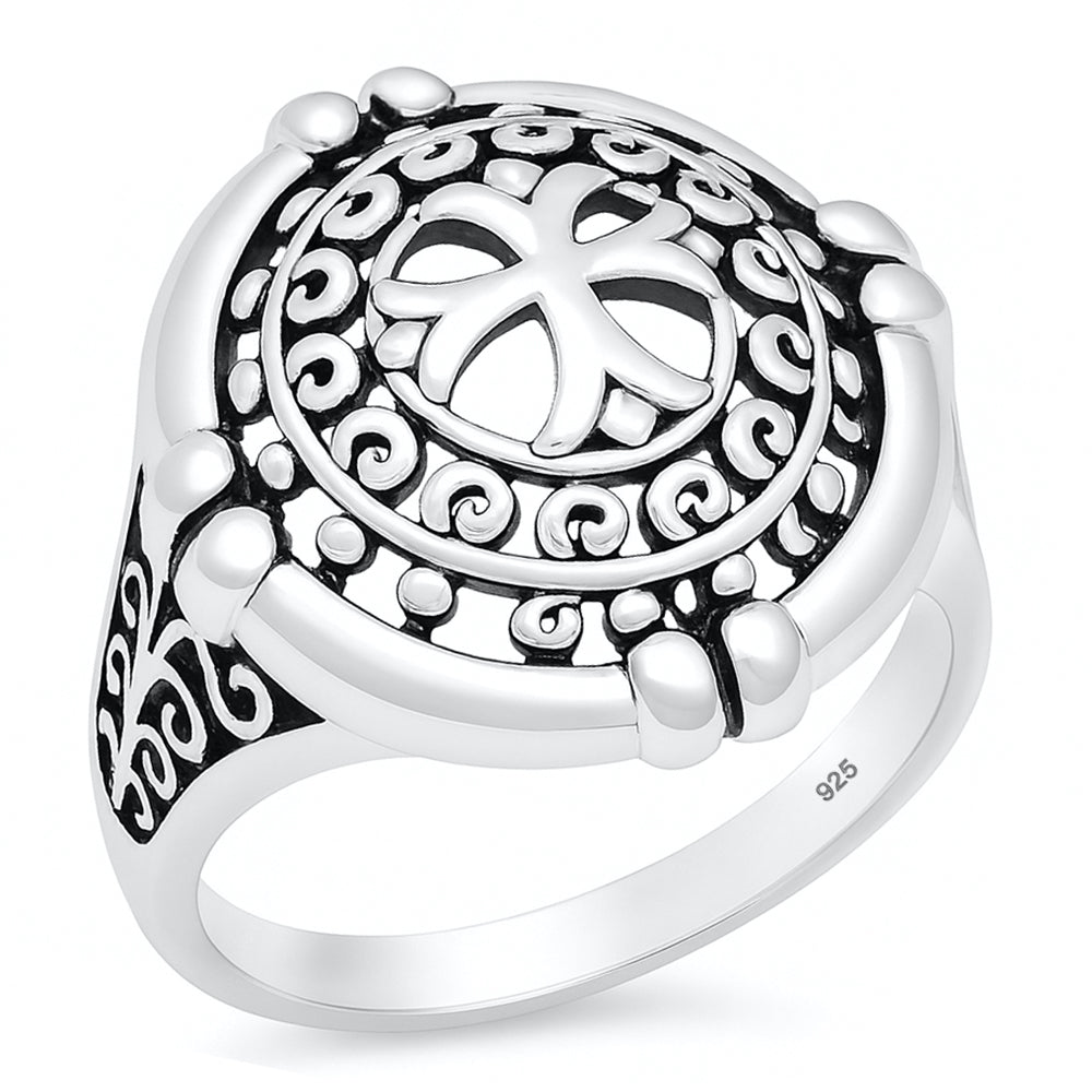 Silver Ring - Cross