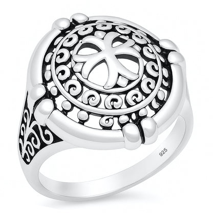 Silver Ring - Cross