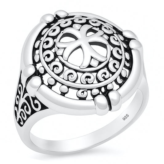 Silver Ring - Cross