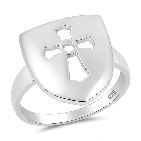Silver Ring - Cross
