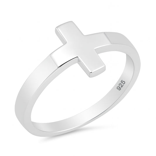 Silver Ring - Cross