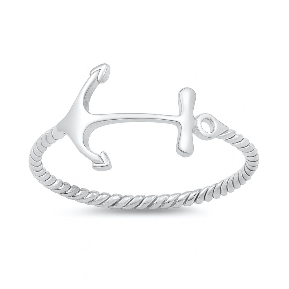 Silver Ring - Anchor