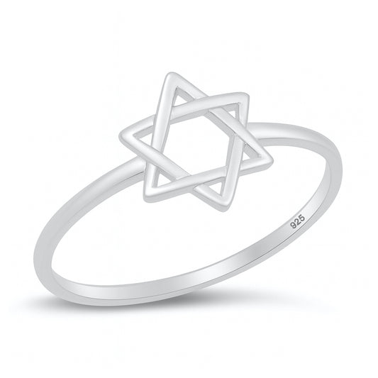 Silver Ring - Star of David