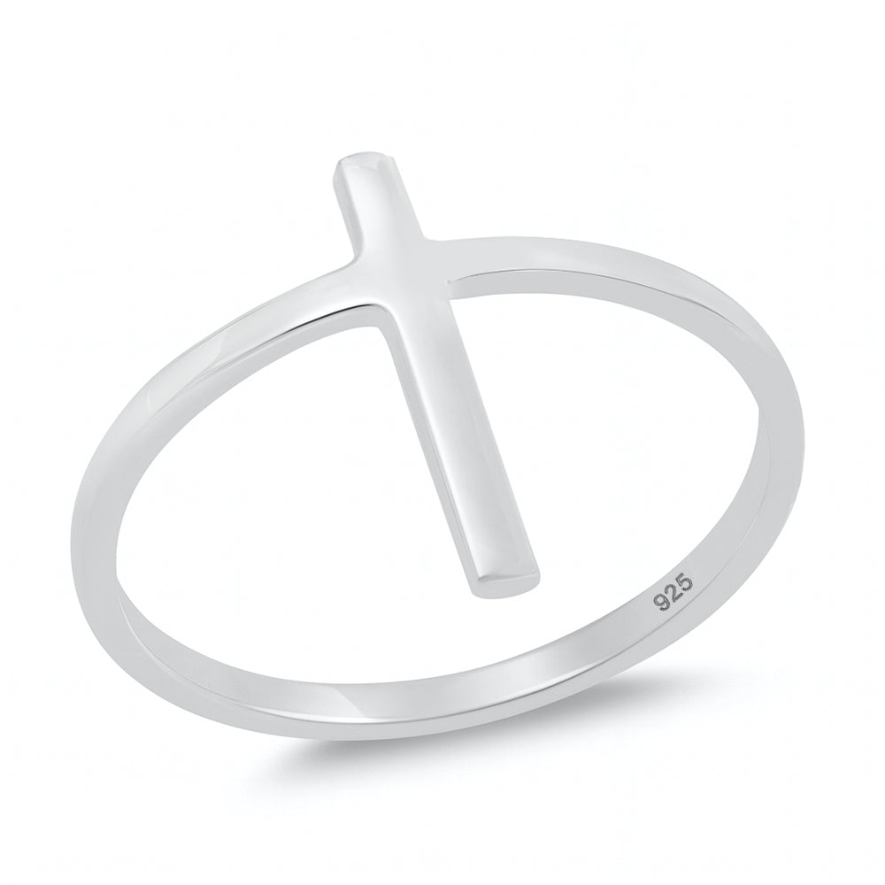 Silver Cross Ring