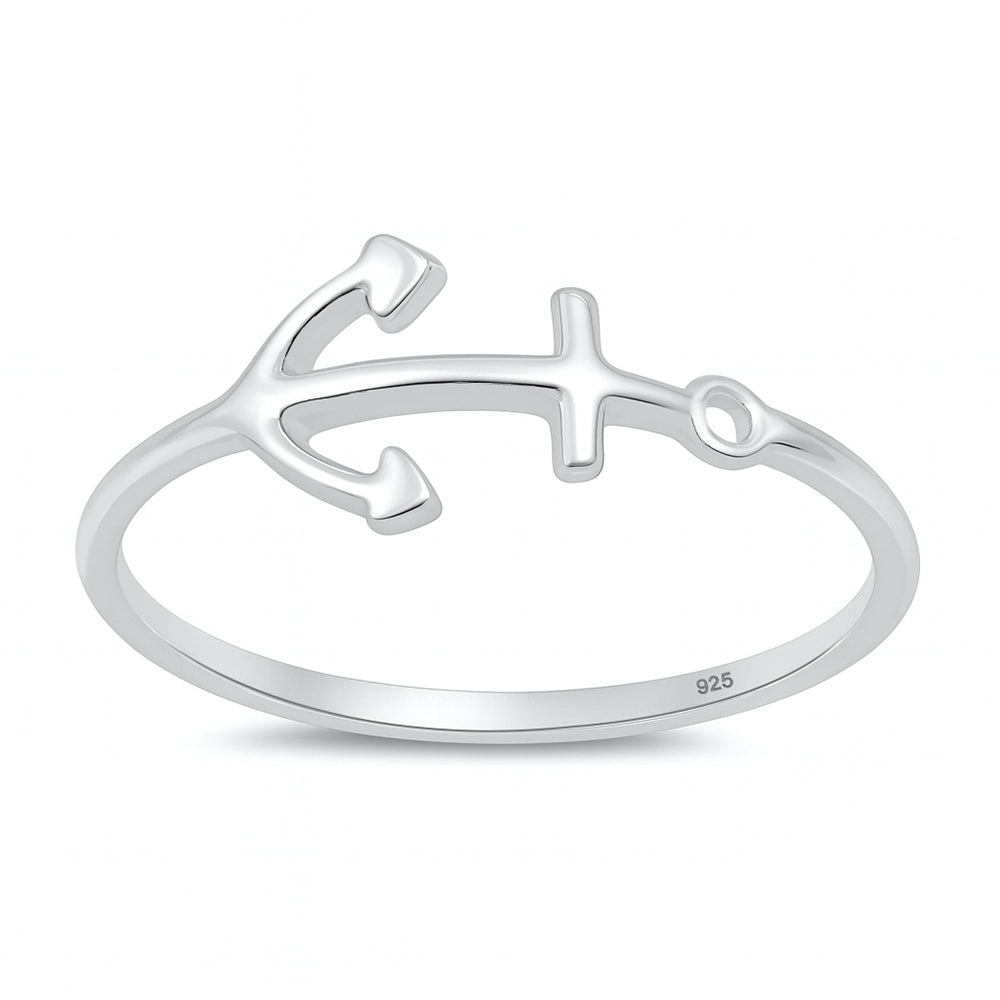 Silver Ring - Anchor