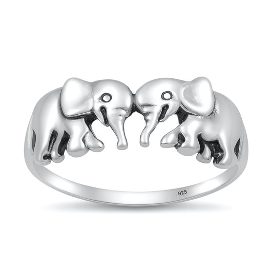 Silver Ring - Elephant
