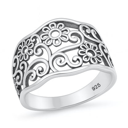Silver Ring - Flower