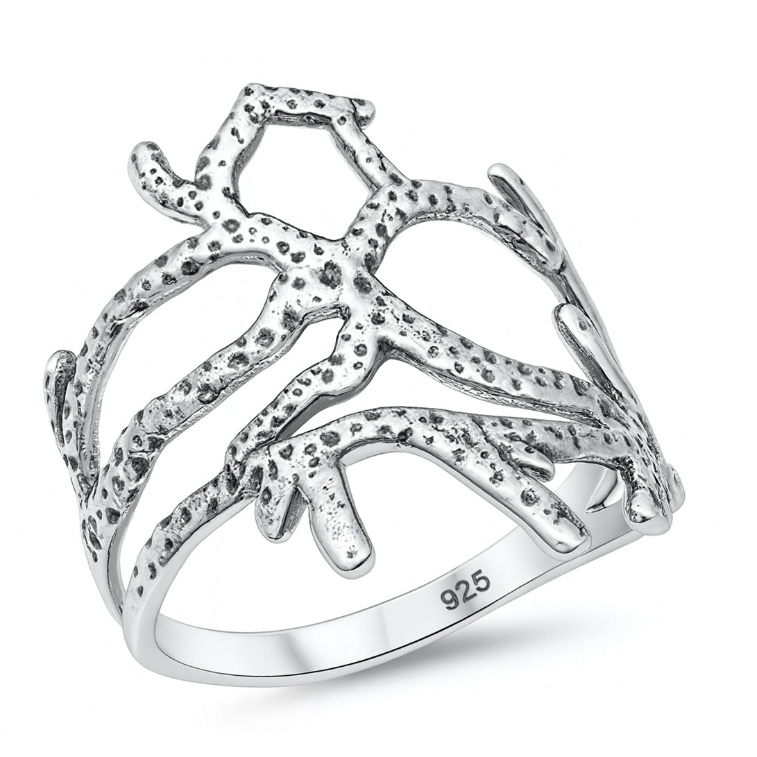 Silver Ring - Coral Reef