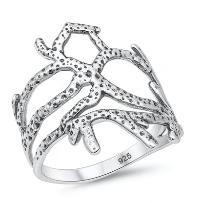 Silver Ring - Coral Reef