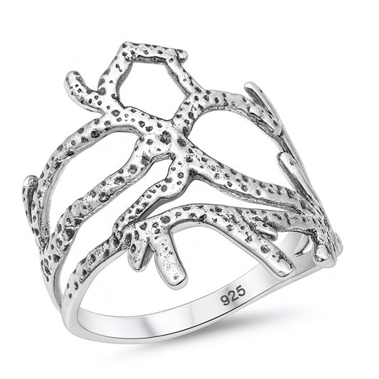 Silver Ring - Coral Reef