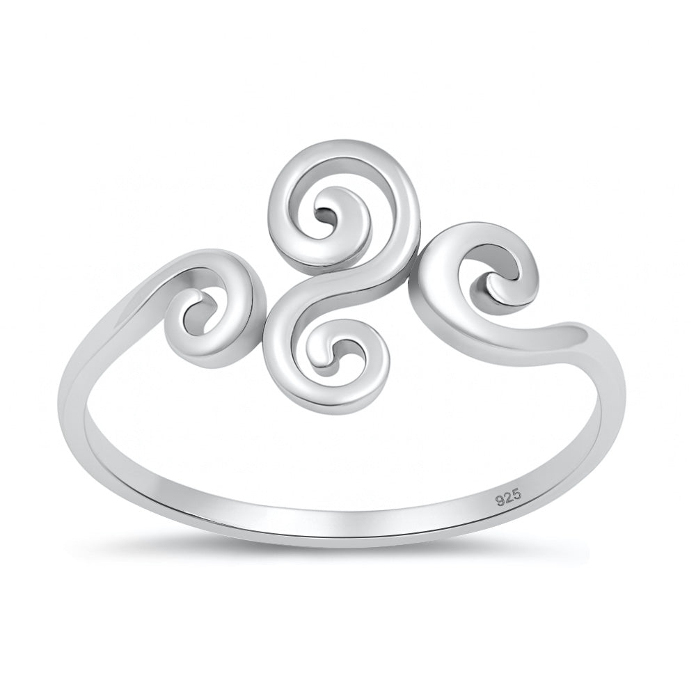 Silver Celtic Spiral Ring