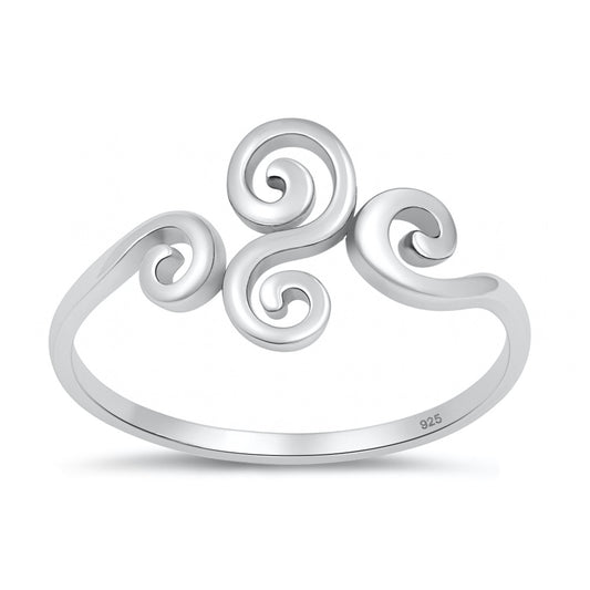 Silver Celtic Spiral Ring