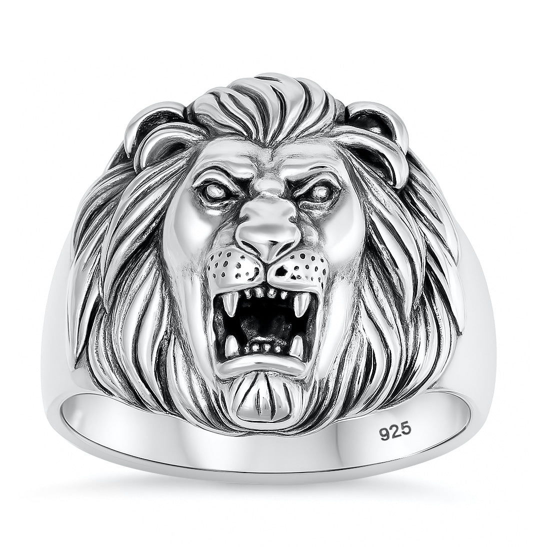 Silver Ring - Lion Head
