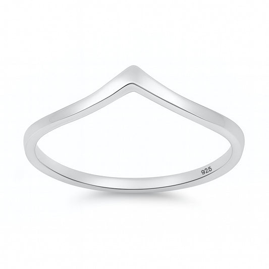 Silver Ring - V Shaped