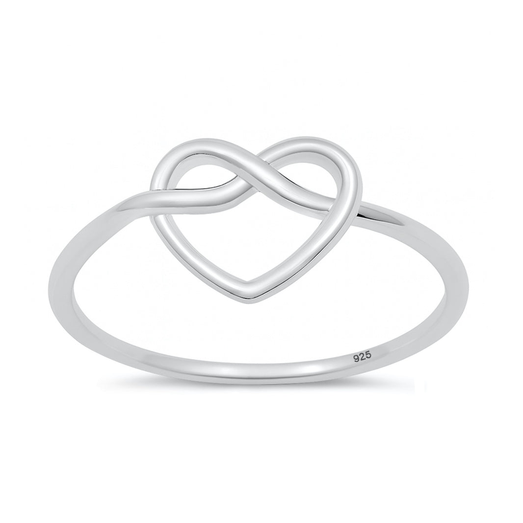 Silver Ring - Pretzel Heart