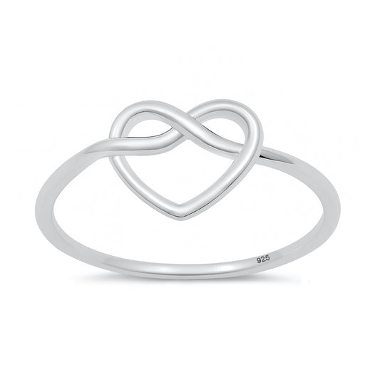 Silver Ring - Pretzel Heart
