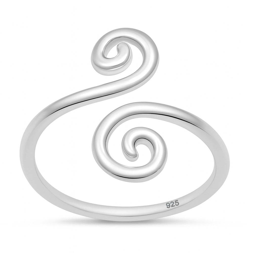 Silver Spiral Ring