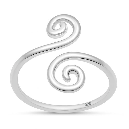 Silver Spiral Ring