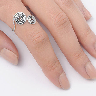 Silver Ring - Spirals