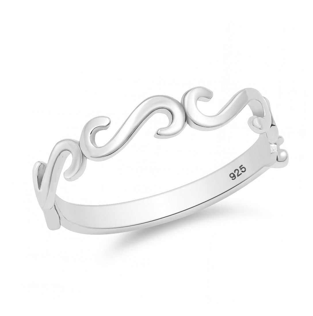 Silver Ring - Swirl