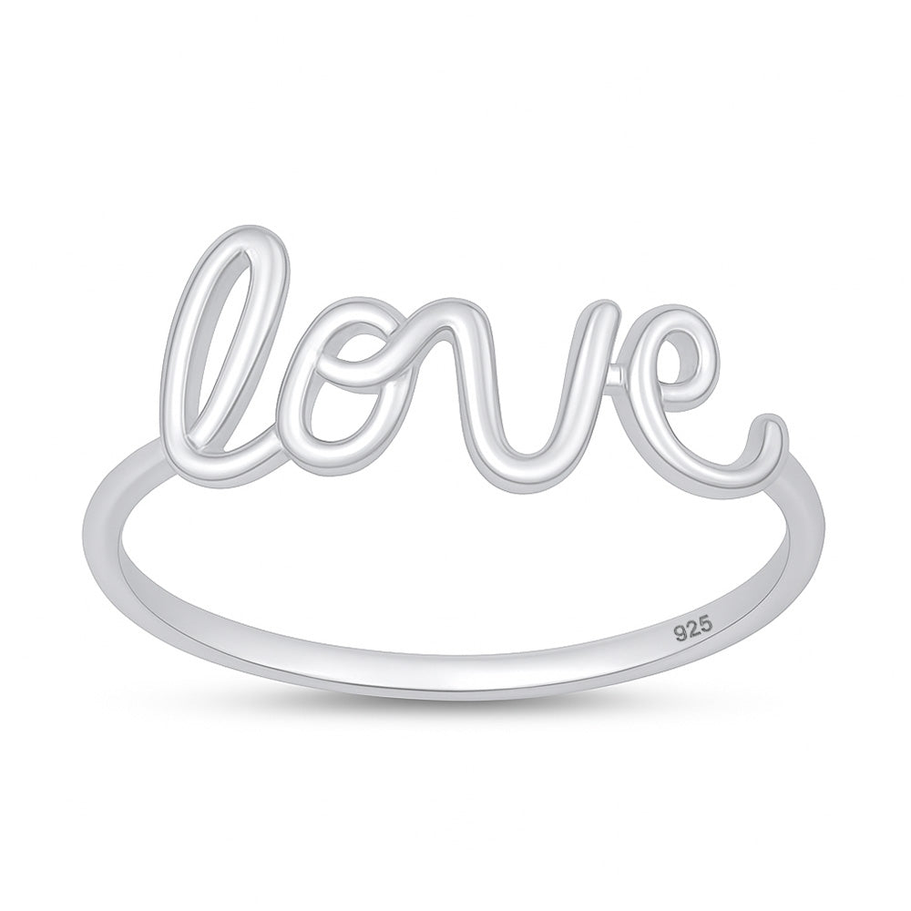 Silver Ring - Love