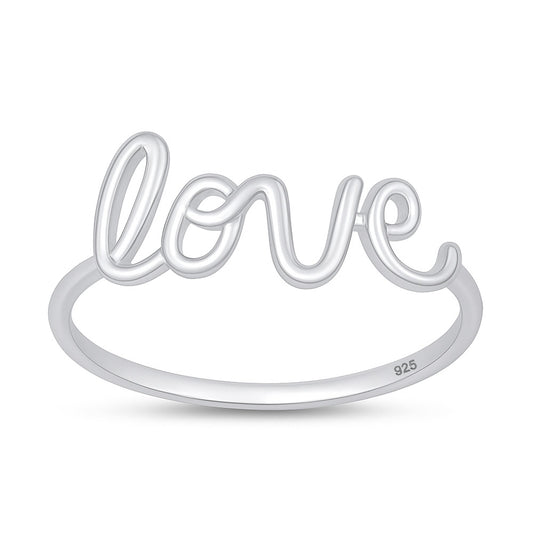 Silver Ring - Love