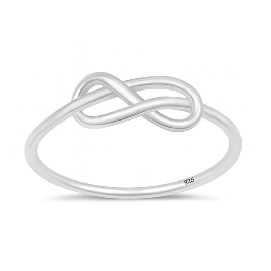 Silver Infinity Knot Ring