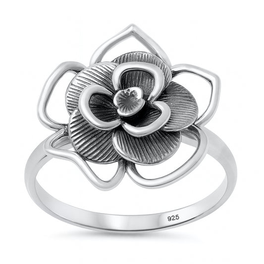 Silver Ring - Flower