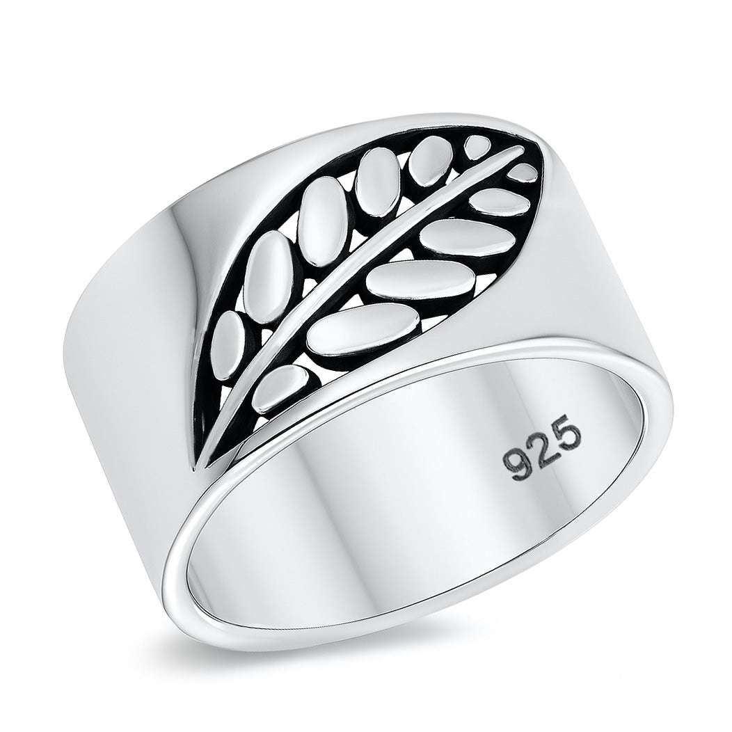 Silver Ring - Leaf